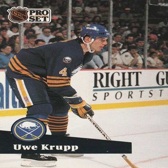 Uwe Krupp Hockey Card Collection - 3 Buffalo Sabres NHL Hockey Cards - Picture 4 of 4